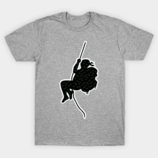 adventurer swinging on a rope T-Shirt